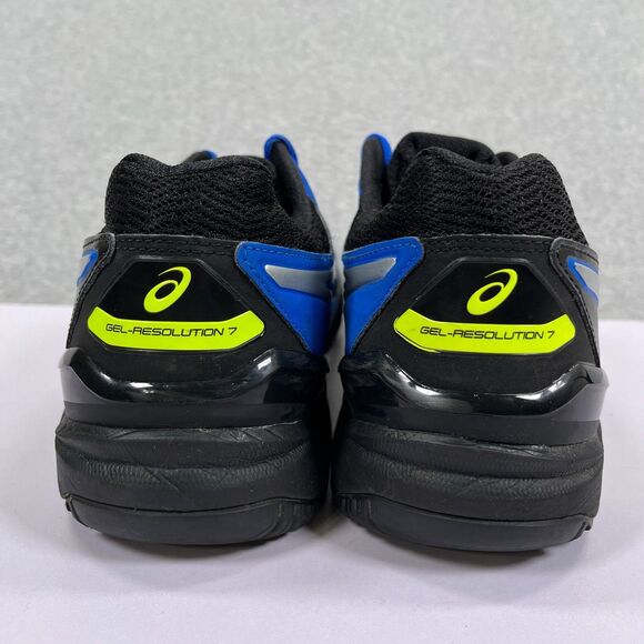 ASICS Gel Resolution 7 Shoes Mens 11.5 Illusion Blue Black Green Sneakers E701Y - Picture 4 of 13